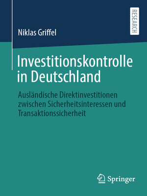 cover image of Investitionskontrolle in Deutschland